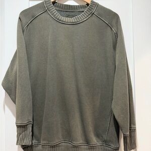Women’s Olive Green oversized sweatshirt Sweater